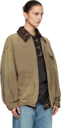 ssstein Beige Sulfur Dyed Oxford Vintage Jacket