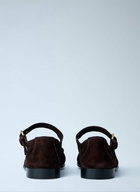 Miu Miu Suede Mary Jane Loafers