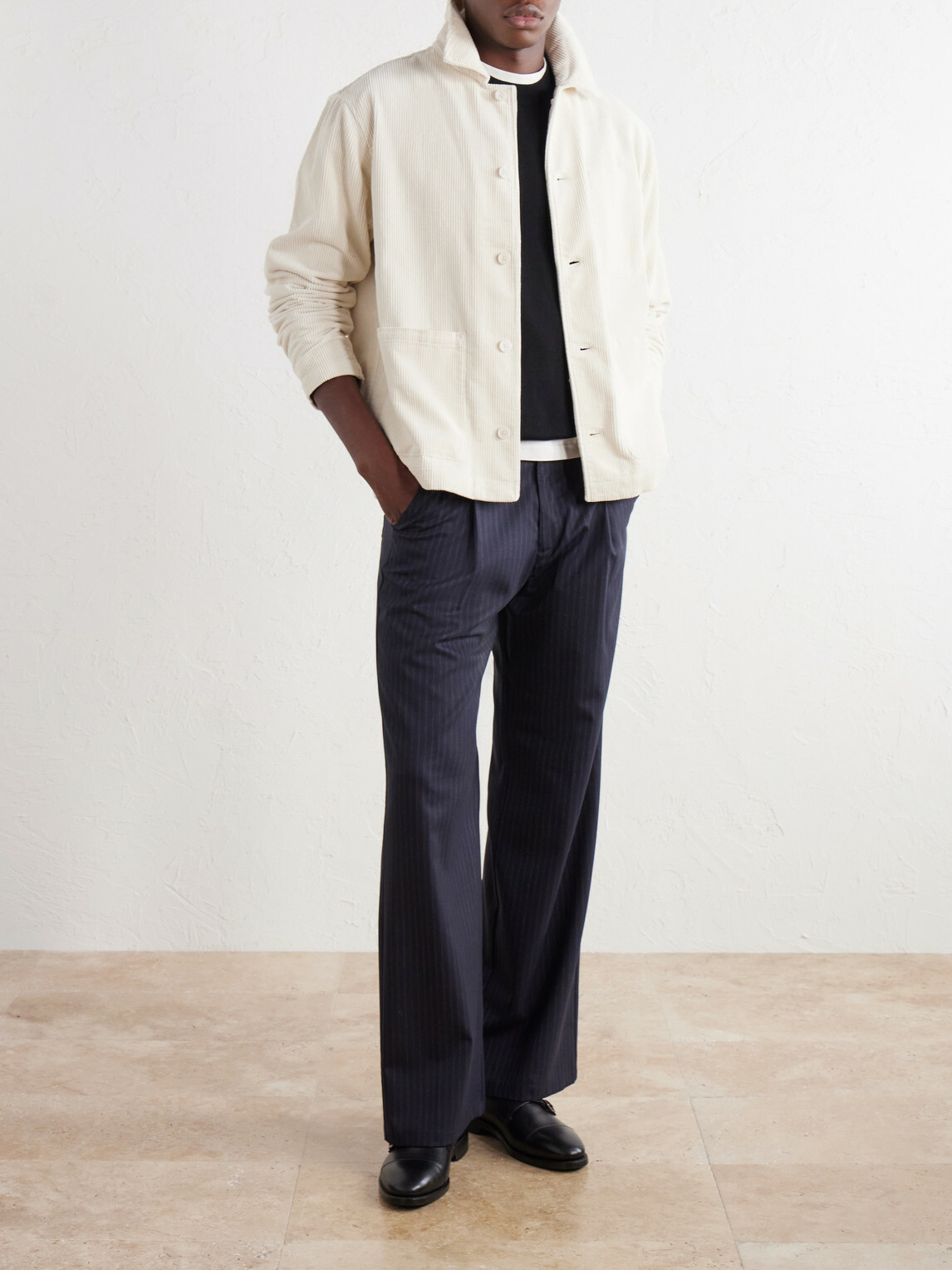 NN07 - Morgan 50004 Organic Cotton-Corduroy Jacket - Neutrals