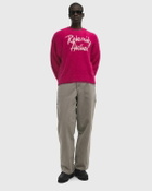 Reternity INTERWOVEN FURRY KNIT Purple Mens Pullover