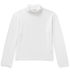 Our Legacy - Artist Slim-Fit Distressed Cotton-Jersey Mock-Neck T-Shirt - White