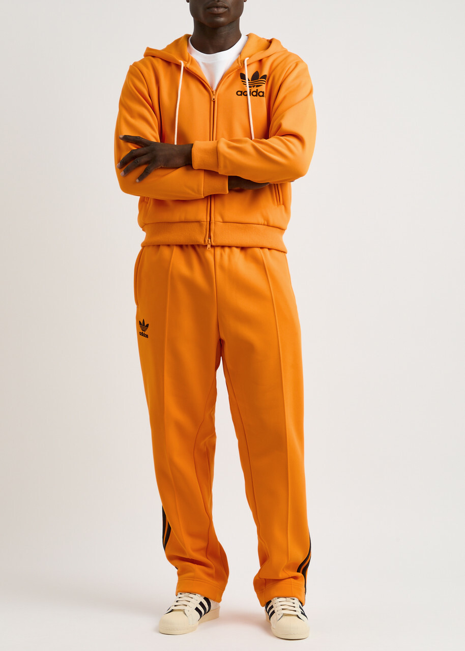 Adidas X Wales Bonner Logo Hooded Jersey Track Jacket Orange