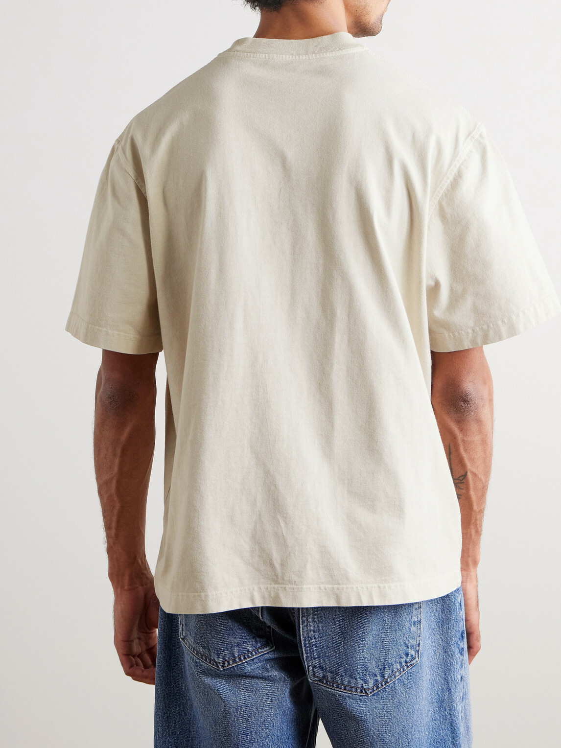 AGOLDE - Asha Cotton-Jersey T-Shirt - Neutrals