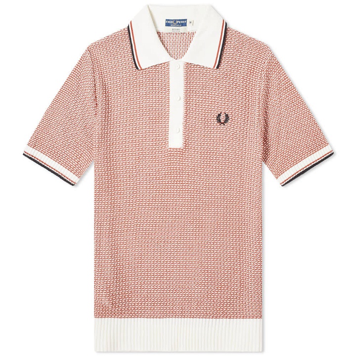 Photo: Fred Perry Reissues Two Colour Texture Knit Polo