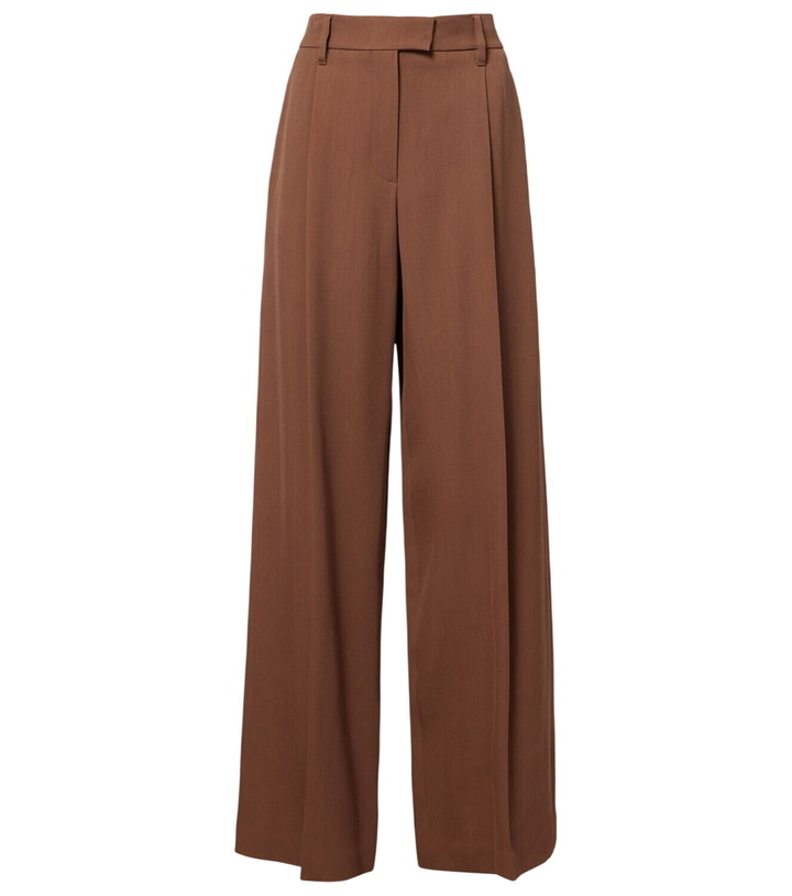Photo: Brunello Cucinelli Monili pleated wool-blend wide-leg pants