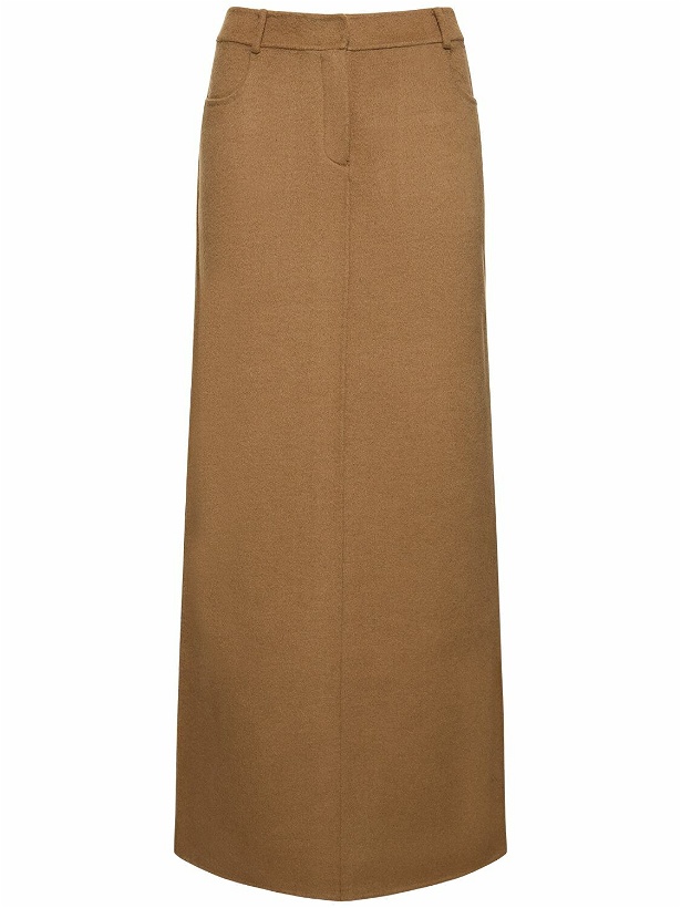 Photo: THE FRANKIE SHOP Malvo Wool Long Pencil Skirt
