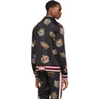 Dolce and Gabbana Multicolor Crown Zip-Up Track Jacket