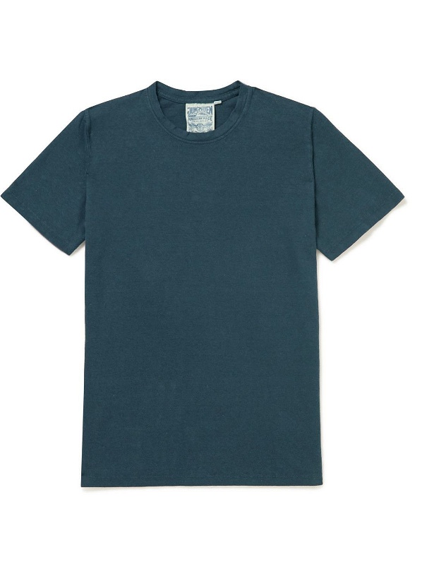 Photo: Jungmaven - Baja Hemp and Organic Cotton-Blend Jersey T-Shirt - Blue