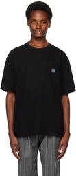 Solid Homme Black Embroidered T-Shirt