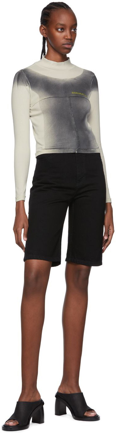 Eckhaus Latta Grey Cotton Turtleneck