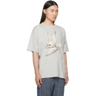 Maison Margiela Gray Creased Bird T-shirt