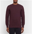 Tod's - Textured Merino Wool-Blend Sweater - Men - Grape