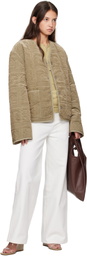 Nanushka Tan Adara Jacket