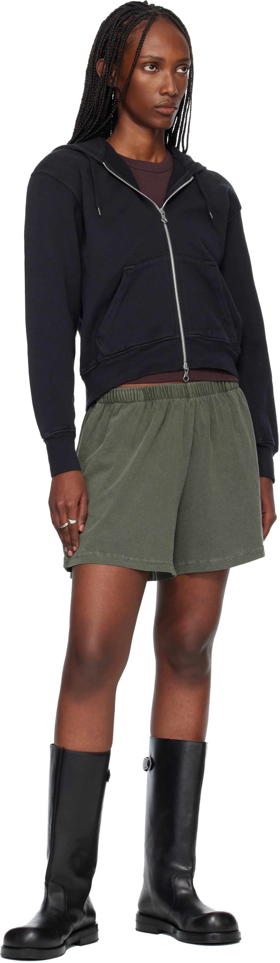 OUR LEGACY Khaki Gored Shorts