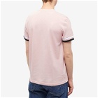 Fred Perry Authentic Men's Bold Tipped T-Shirt in Chalky Pink