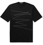 Comme des Garçons HOMME - Embroidered Cotton-Jersey T-Shirt - Black