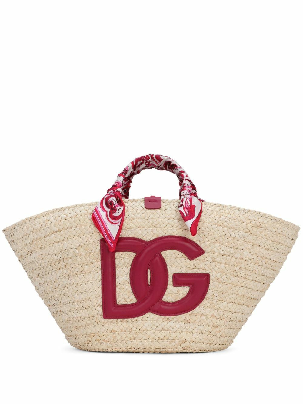 DOLCE GABBANA Kendra Large Straw Tote Bag Dolce Gabbana