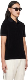 TOM FORD Black Towelling Polo