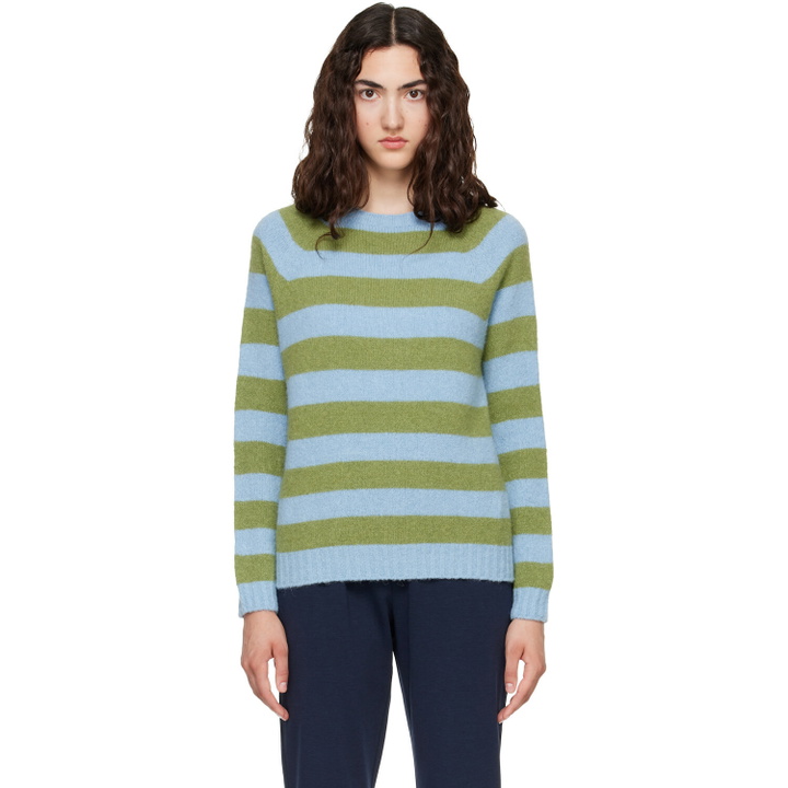 Photo: Weekend Max Mara Blue & Green Ghiacci Sweater