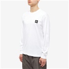 Stone Island Men's Long Sleeve Patch T-Shirt in White