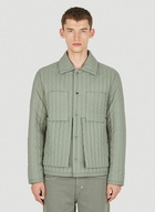 Quilted Worker Jacket in Green