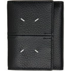 Maison Margiela Black Four Stitches Trifold Wallet