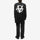 Vetements Men's Double Anarchy Shirt in Black/White