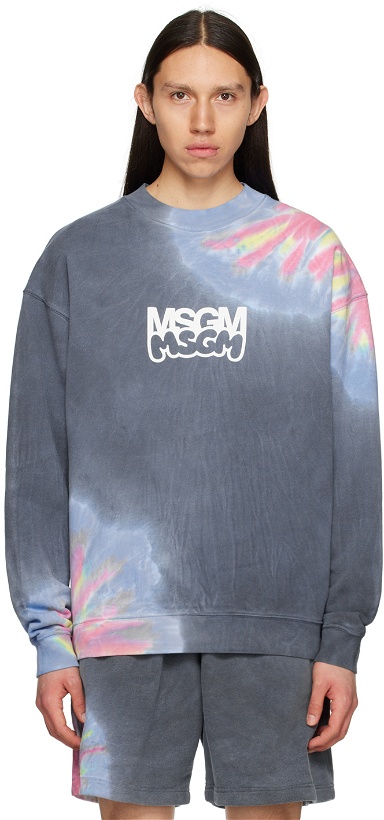 Photo: MSGM Gray Burro Studio Edition Sweatshirt
