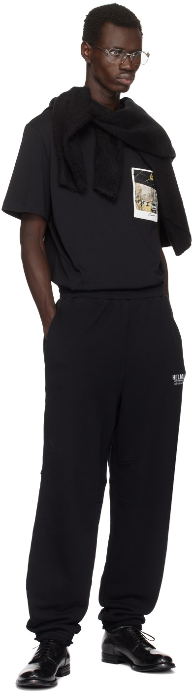 Helmut Lang Black 'New York' Sweatpants