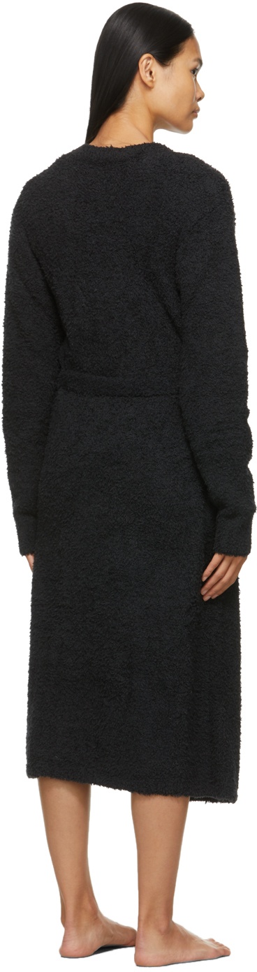 Buy SKIMS Cozy Knit Bouclé Robe - Black At 60% Off