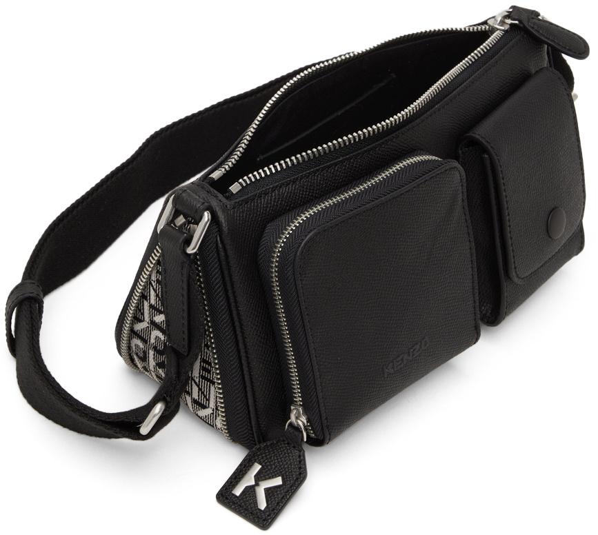 Kenzo Black Small Kompact Shoulder Bag Kenzo