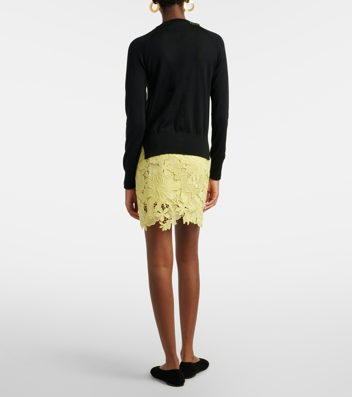Sportmax Bora floral lace miniskirt