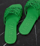 Loewe Anagram leather slides