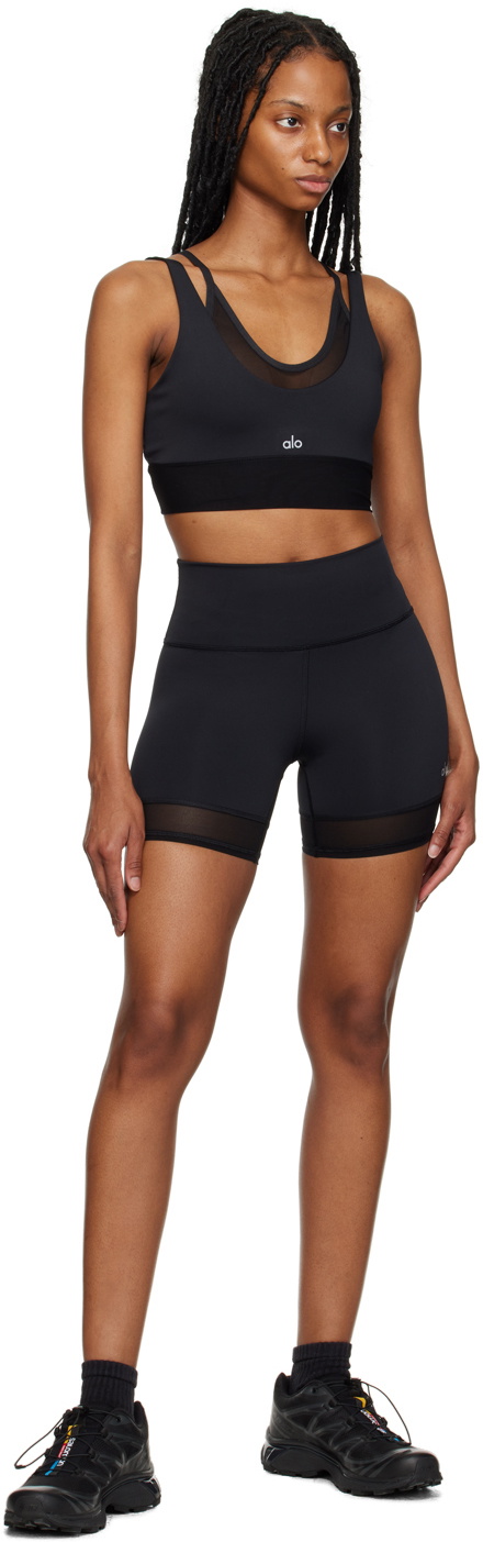 Alo Black Airlift Double Trouble Sport Shorts