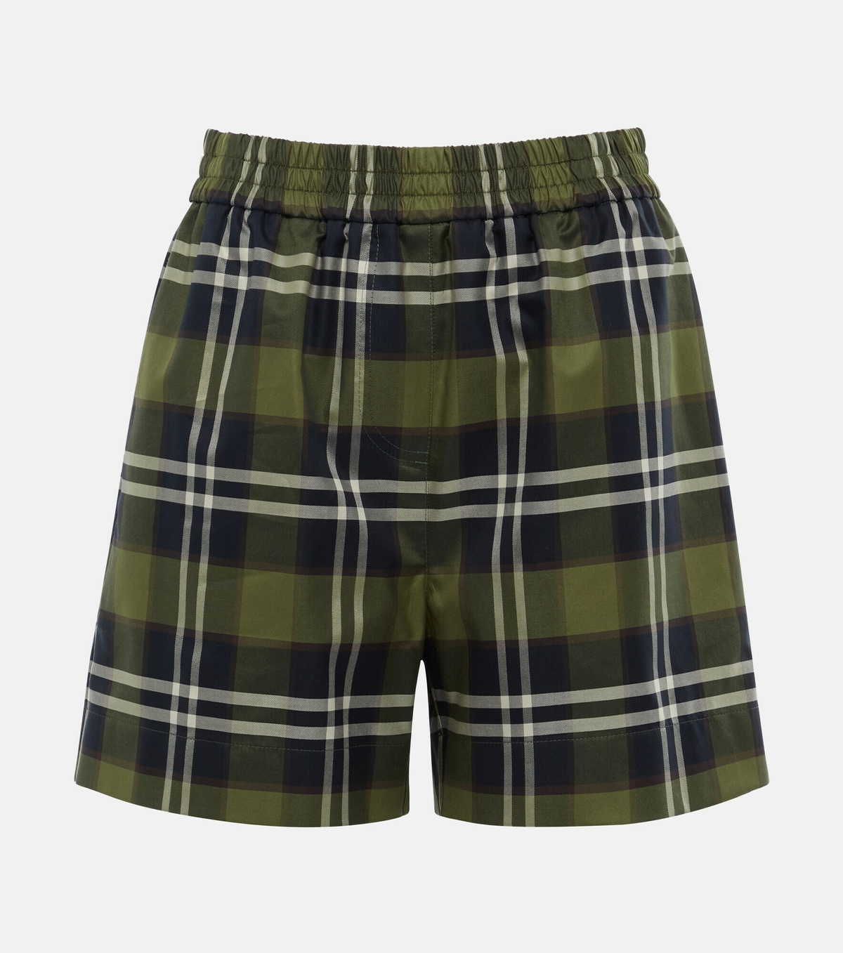 Burberry - Checked cotton shorts