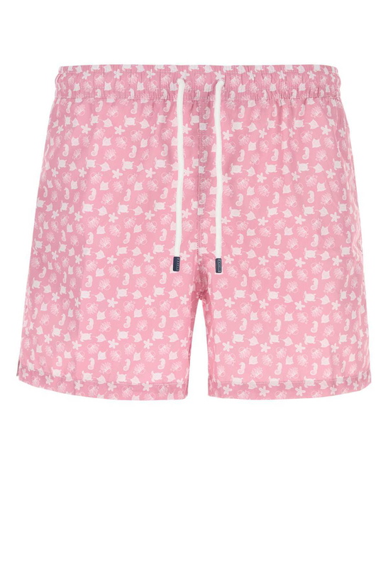 Photo: Fedeli Printed Polyester Swimming Shorts