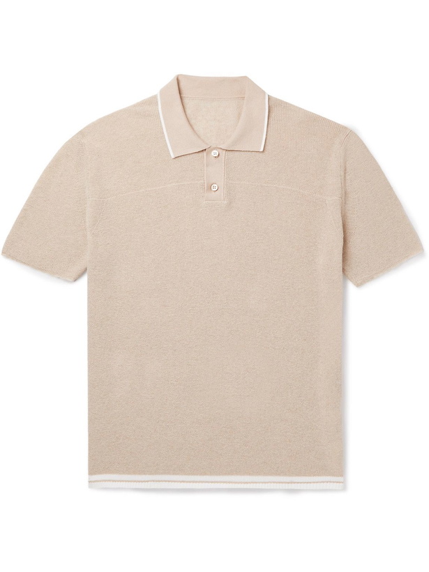 Photo: Jacquemus - Nocio Knitted Polo Shirt - Neutrals