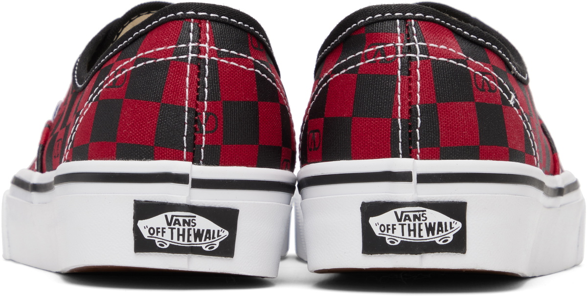 Valentino Garavani Red Vans Edition Low-Top VLogo Checkerboard Sneakers