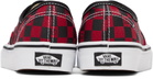 Valentino Garavani Red Vans Edition Low-Top VLogo Checkerboard Sneakers