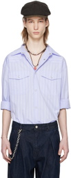 AFTER PRAY Blue Western Shirt