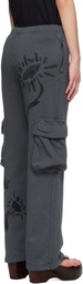 Collina Strada Gray 'Charcoal Daisies' Lounge Pants