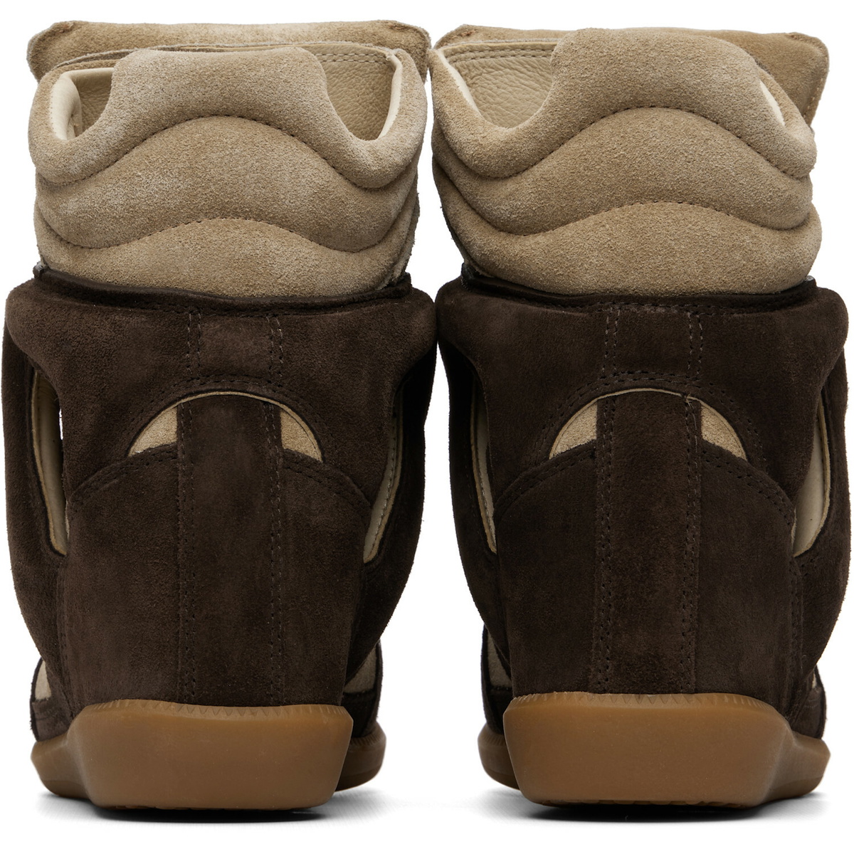 Isabel Marant Brown & Taupe Bekett Sneakers
