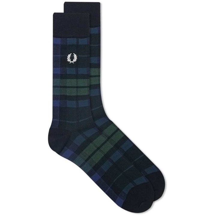 Photo: Fred Perry Authentic Black Watch Tartan Sock