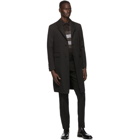 Burberry Black Wool Belted Trousers