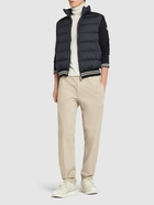 MONCLER Padded Tech & Cotton Cardigan Jacket