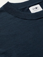 NN07 - Jack Cotton and Cashmere-Blend T-Shirt - Blue