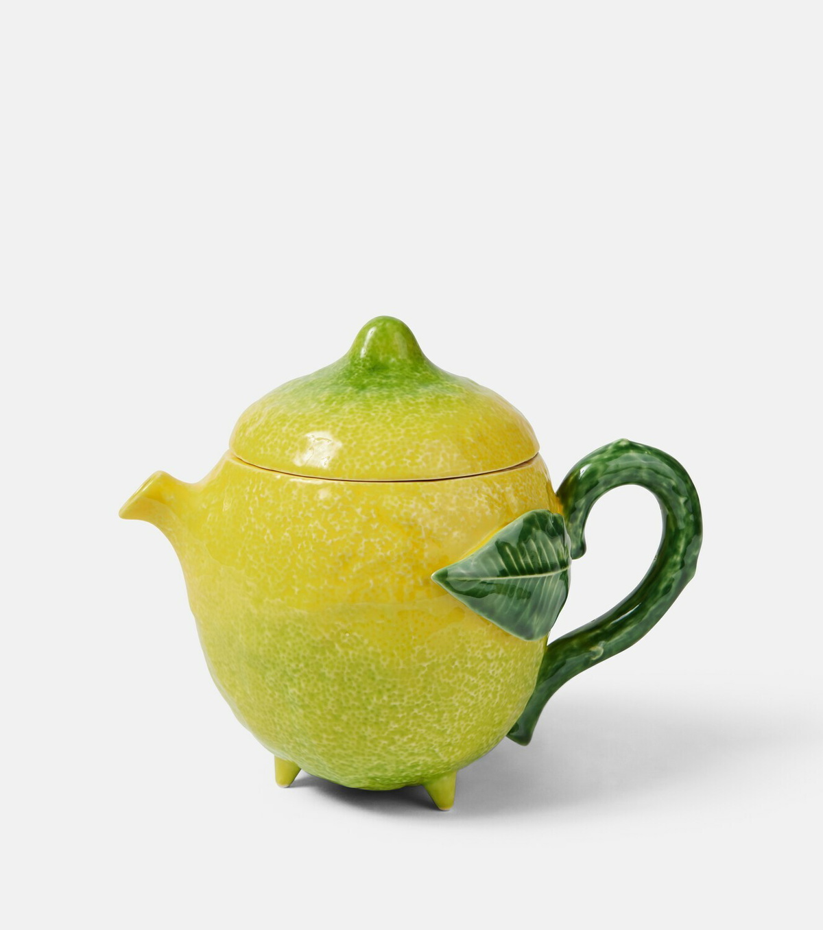 Bordallo Pinheiro Lemon ceramic teapot