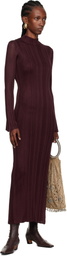Gabriela Hearst Burgundy Atira Maxi Dress