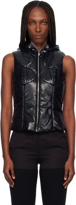 Photo: Coperni Black Hooded Puffer Vest