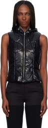 Coperni Black Hooded Puffer Vest